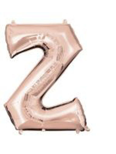 Picture of ROSE GOLD LETTER Z FOIL BALLOON